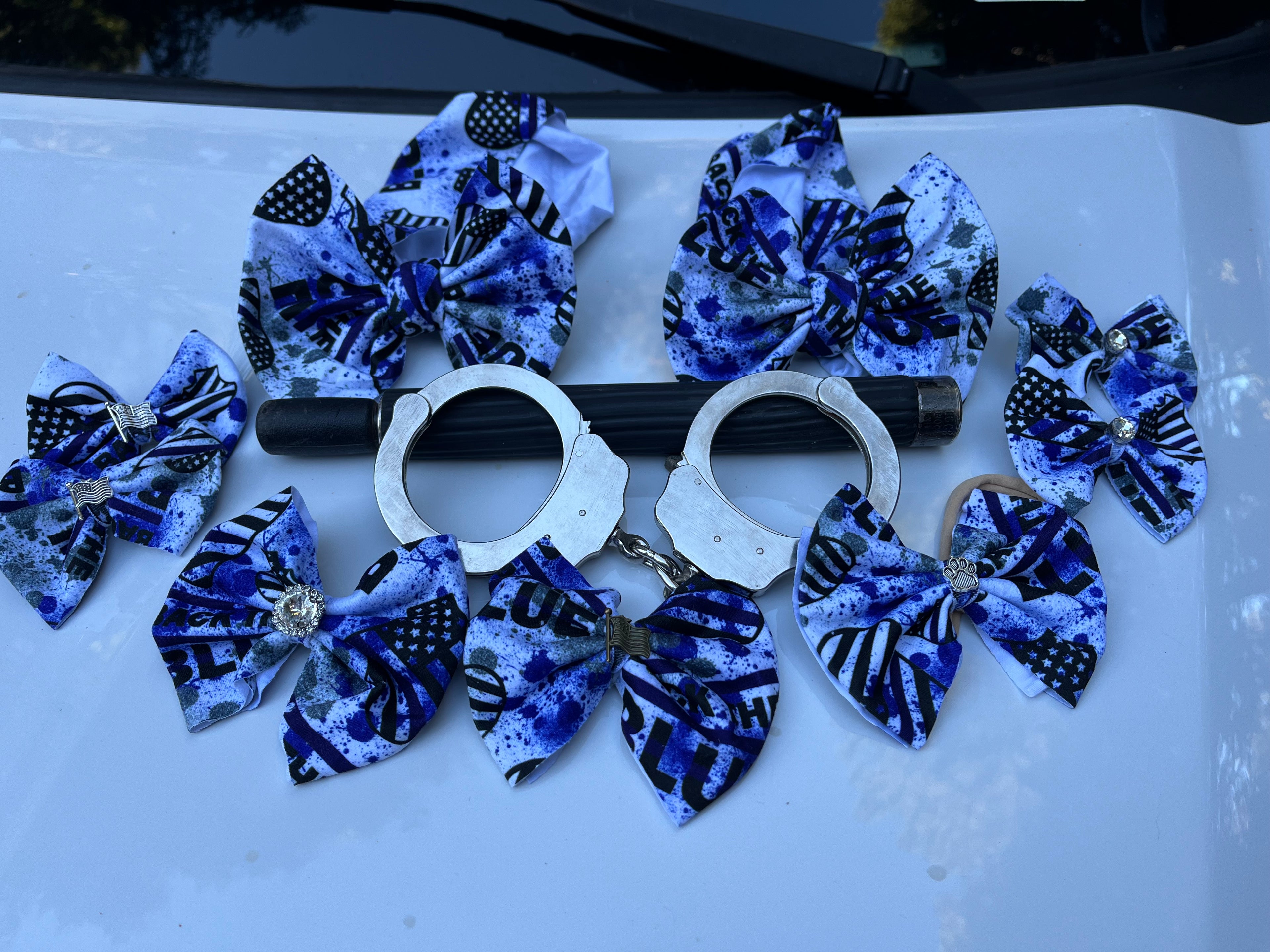 Blue Line Bows