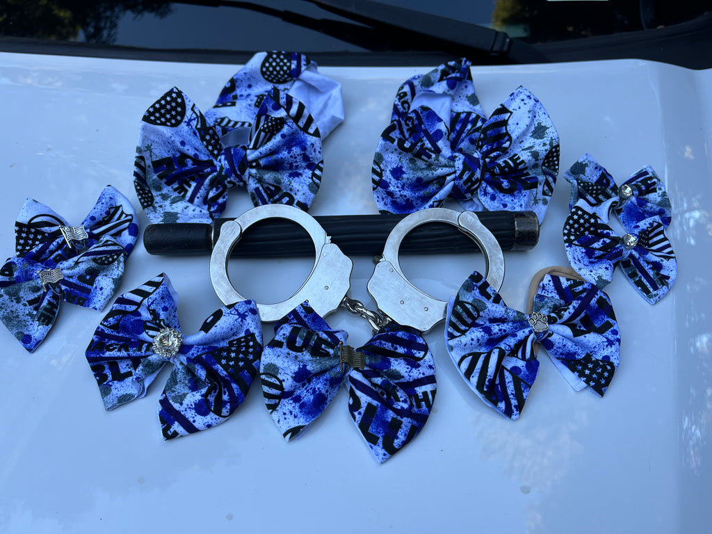 Blue Line Bows