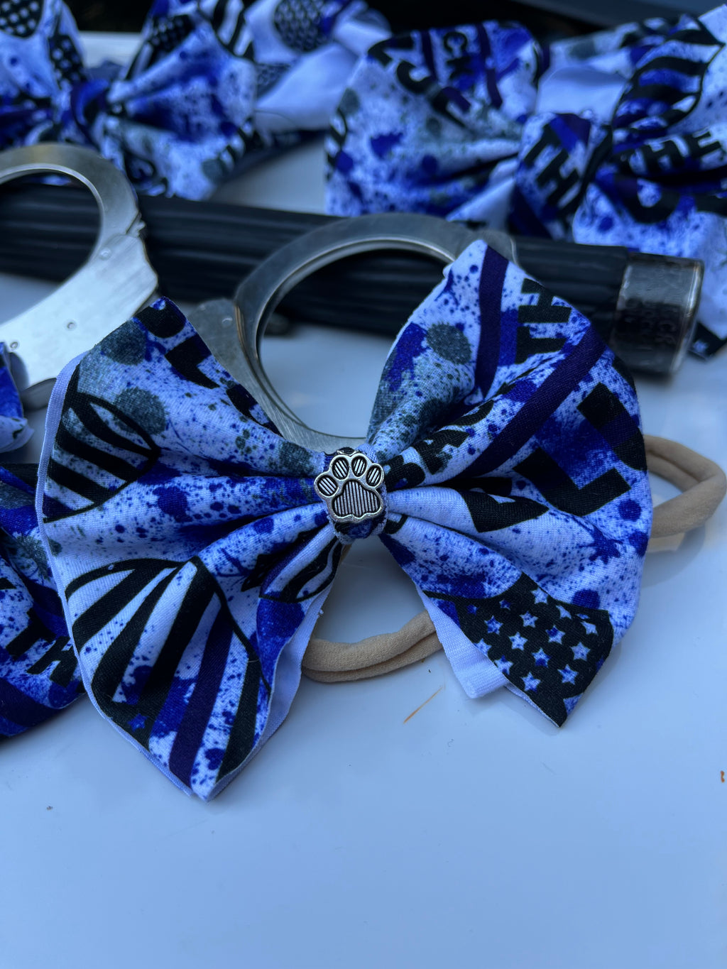 Blue Line Bows